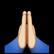 High Five Praying Hands Sticker by imoji, GIF may contain transparent, emoji, hand, hands, high five, pray, want, blessed, need, good luck, prayers, praying hands, good luck today, blssd and #blssd